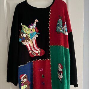 Women's Ugly Christmas Sweater  Size 2X
